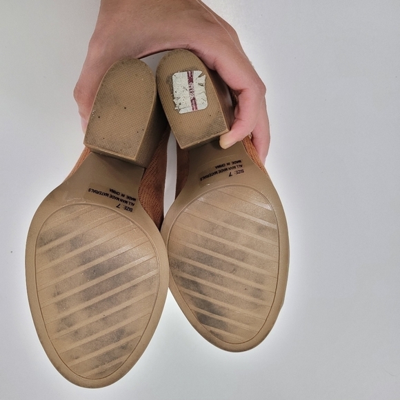 Altar'd State Faux Suede Peep Toe Sling Back Shooties - Picture 7 of 9